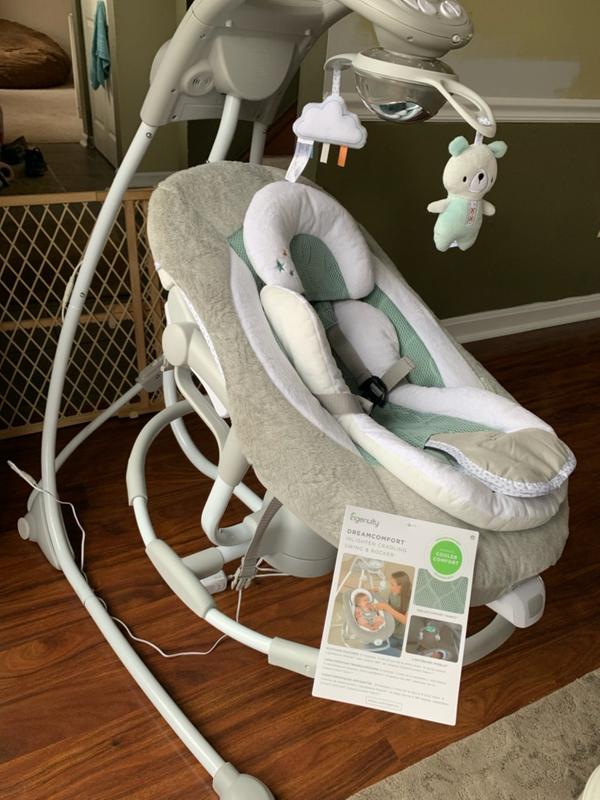 Ingenuity dream comfort inlighten cradling swing and rocker online