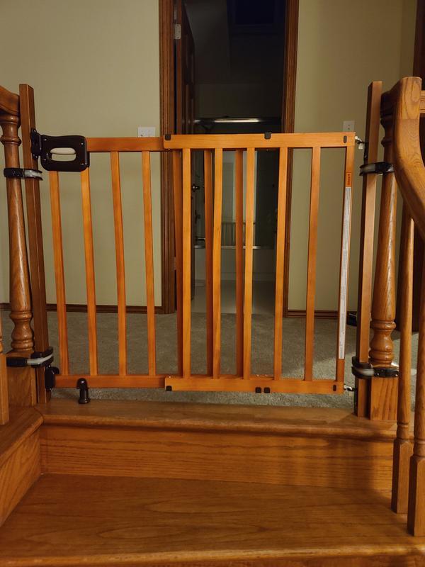 Summer Infant 36.75-in x 36.75-in Hardware Mounted Brown Wood Safety Gate  Extender in the Child Safety Gates department at