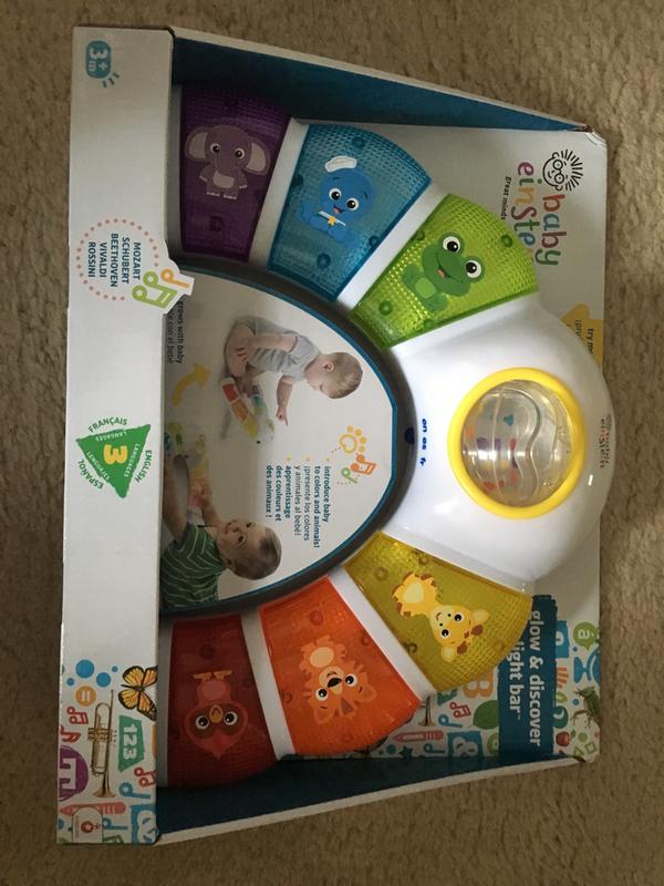 baby einstein glow and discover light bar activity station