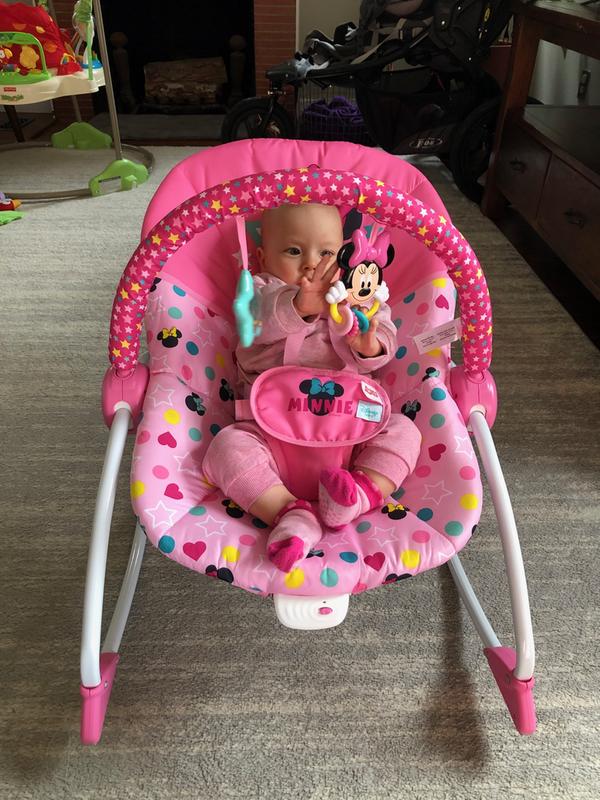 minnie mouse baby bouncer & rocker chair