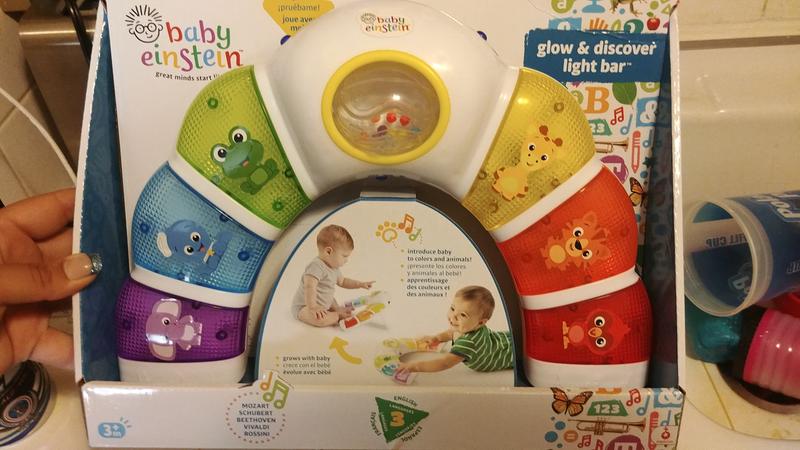 baby einstein glow and discover light bar activity station