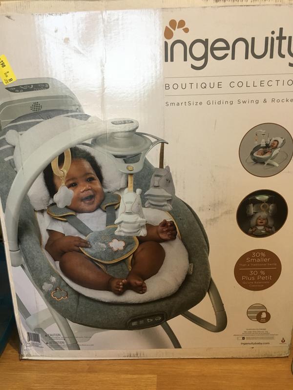 Ingenuity Boutique Collection SmartSize Gliding Swing Rocker Bella Teddy Babies R Us Canada
