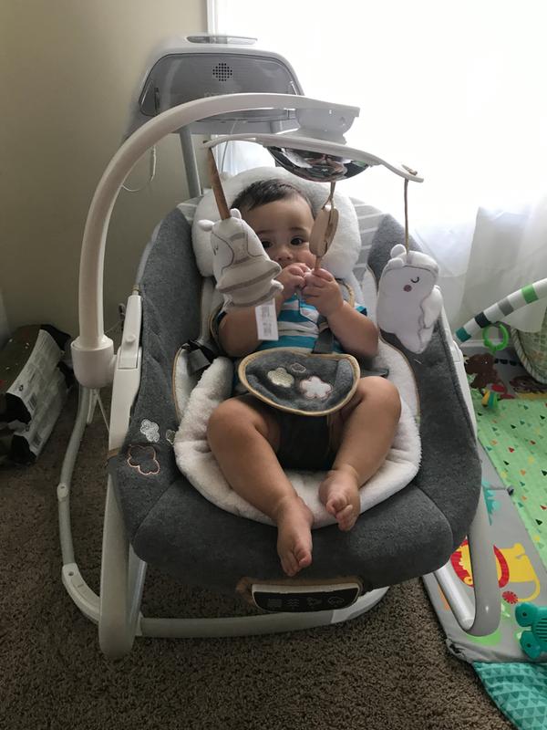 ingenuity smartsize gliding swing & rocker