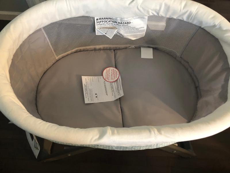 Ingenuity wood foldaway on sale rocking bassinet wallace