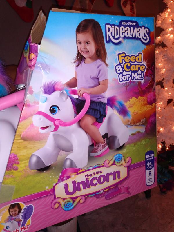 kid trax rideamals unicorn