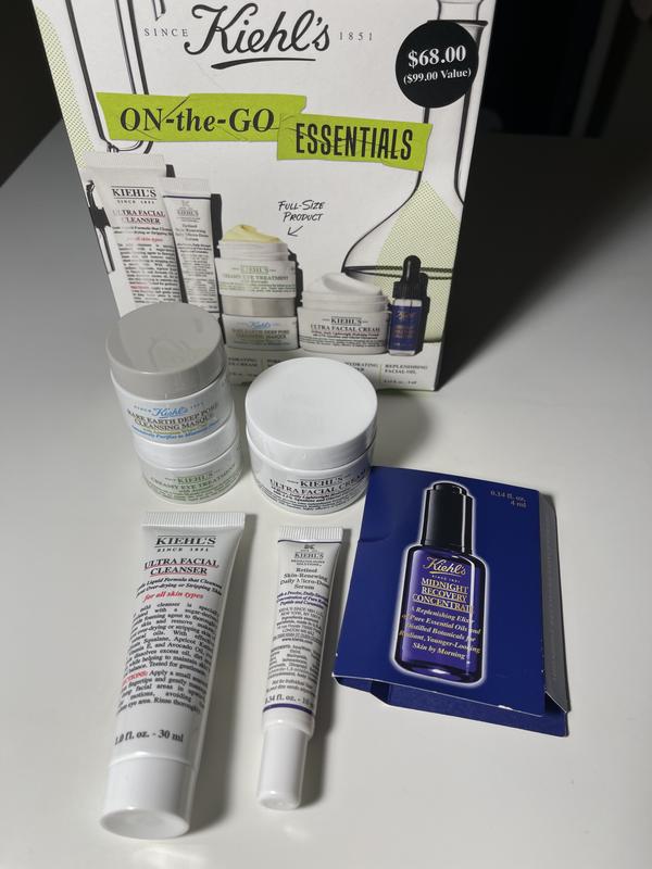 A nice selection of Kiehl's skincare products