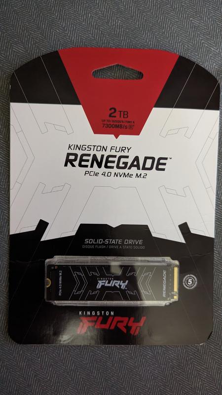 Unidad SSD Interno M.2 Kingston Fury Renegade 2TB PCIe Gen 4.0