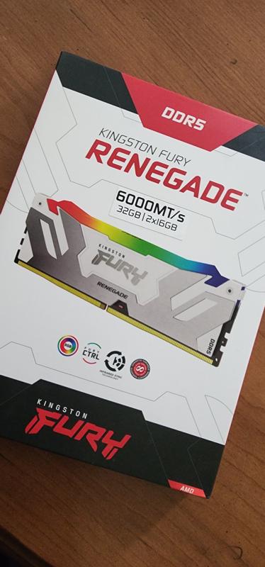 Kingston FURY™ Renegade White RGB DDR5 Memory | Speeds up to