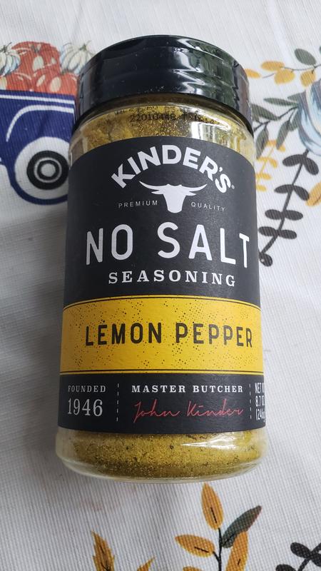 Kinders Seasoning No Salt Lemon Pepper (8.7oz.) is Gluten