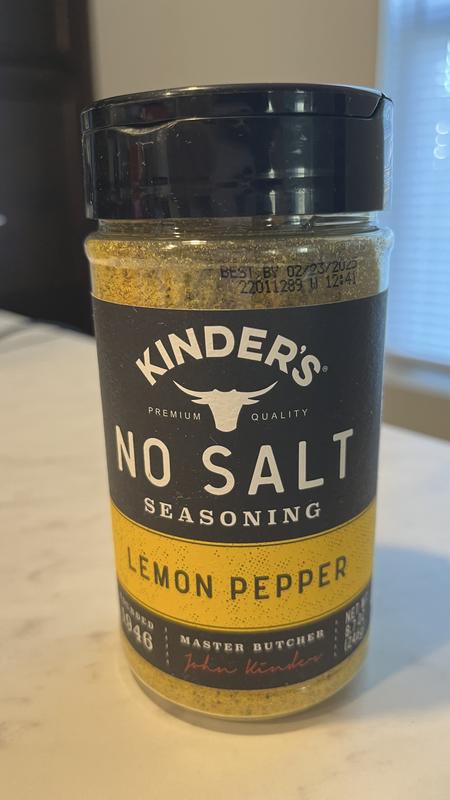 Kinder's No Salt Lemon Pepper Seasoning (8.7oz.) - Sam's Club