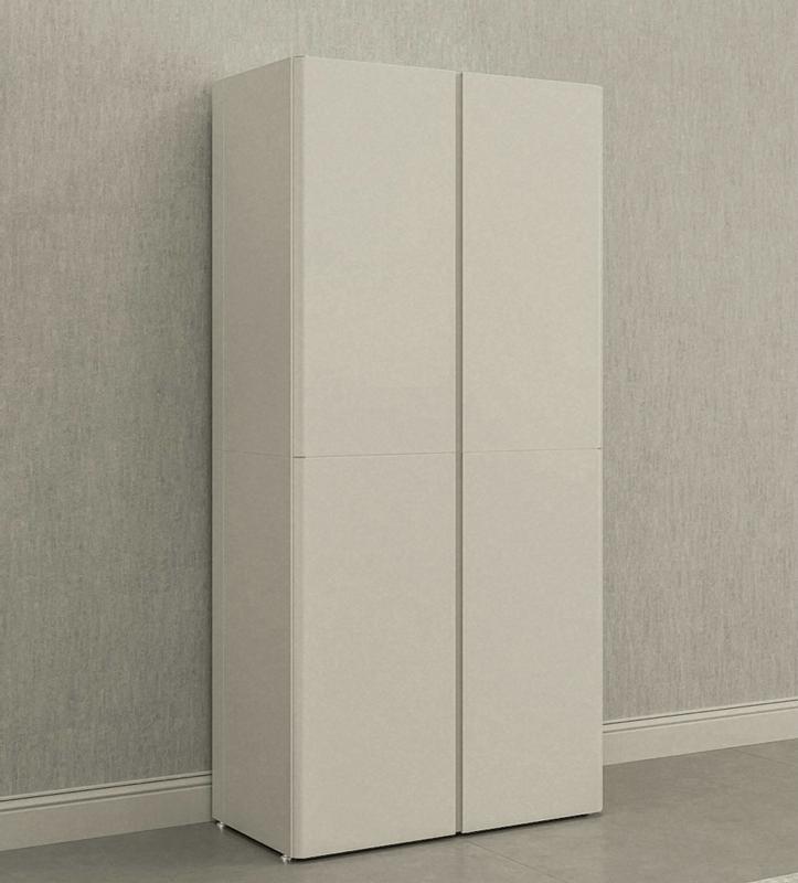 Everest 36-in W x 74-in H Steel Cloud White Freestanding