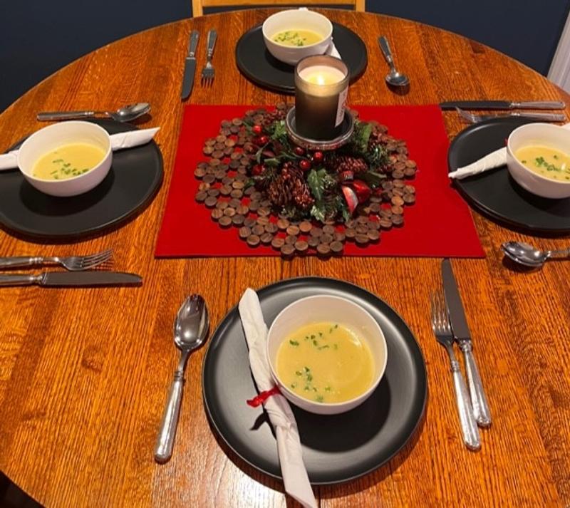 Matte Black Simple Things Dinner Plates, Set of 4