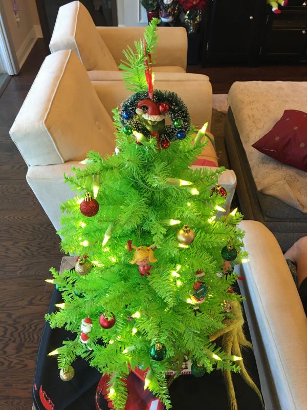 Grinch Christmas Tree (and Grinch Tree Topper) - Southern Crush at Home