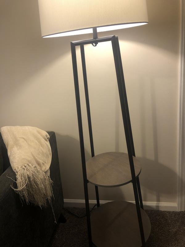 Bart floor deals lamp with shelves