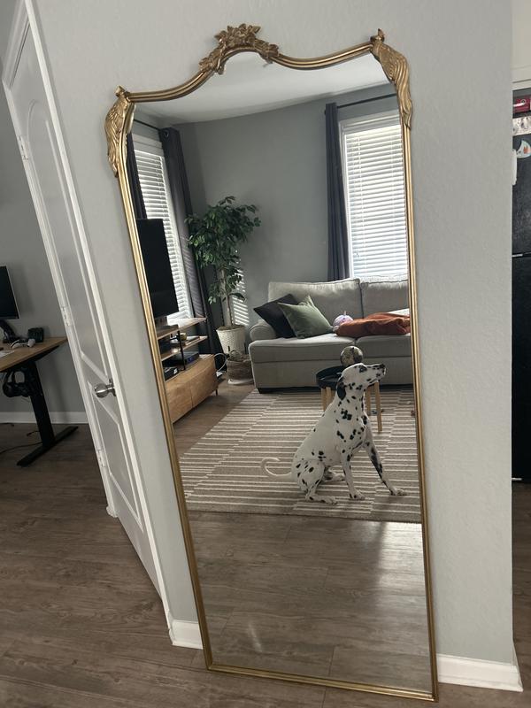 Gold Peacock and Flora Leaner Mirror | Kirklands Home