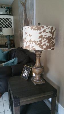 Cow Print Cotton Table Lamp Kirklands