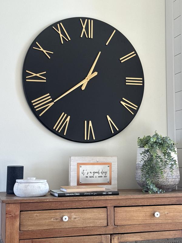 kostas murkudis コスタスムルクディス　ブラックタンクトップ　36 Drew Black and Gold Metal Wall Clock | Kirklands Home