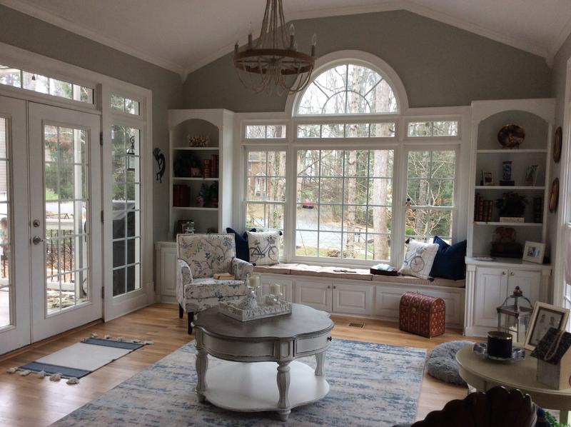 Blue and Yellow Floral Upholstered Accent Chair Kirklands Home