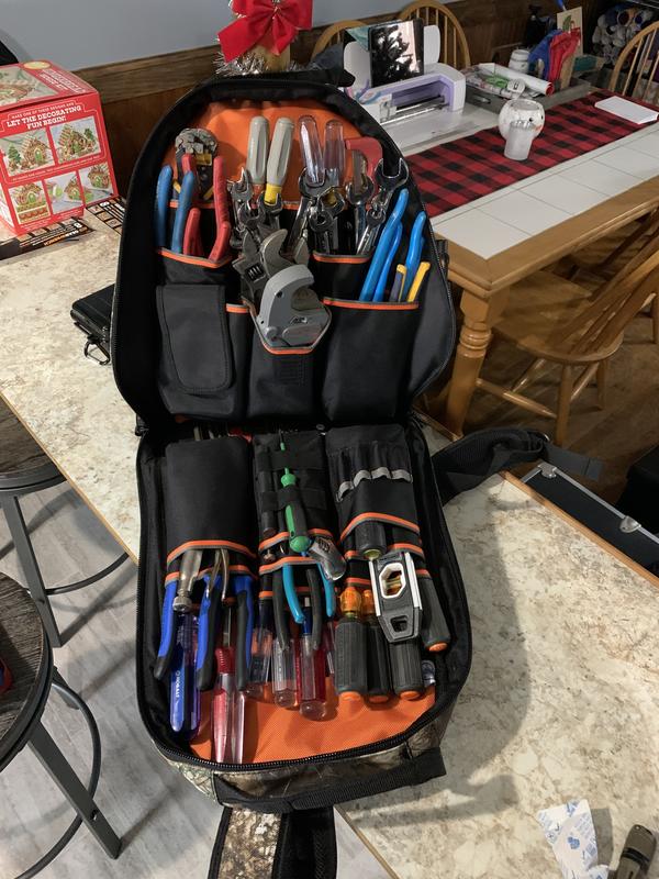 Tradesman Pro™ Tool Bag Backpack, 39 Pockets, Camo, 14-Inch