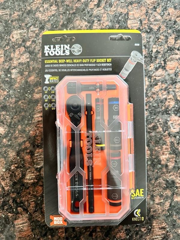 OUT1～25 KNECT™ Essential Deep-Well Heavy-Duty Flip Socket Set, SAE 7