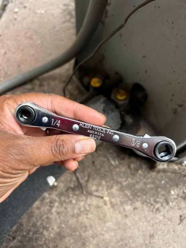 SK Tools 2-Piece AC Refrigeration Ratcheting Wrench Set – 1/4" To 9/16" – USA Made