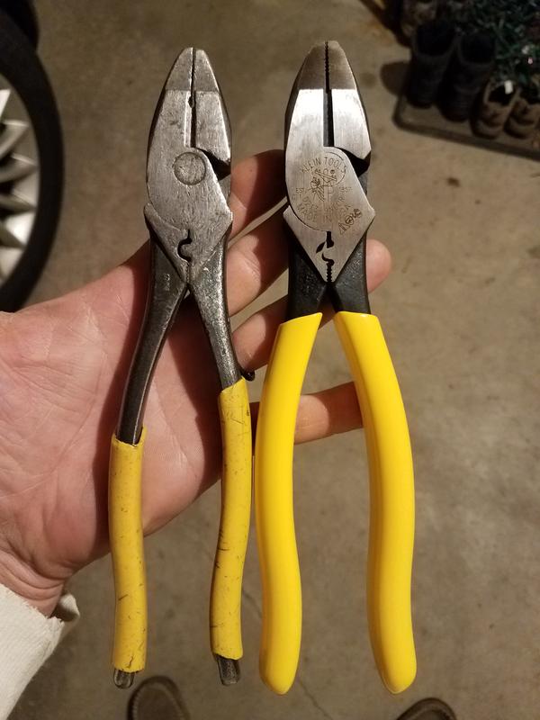 Klein lineman pliers store with crimper