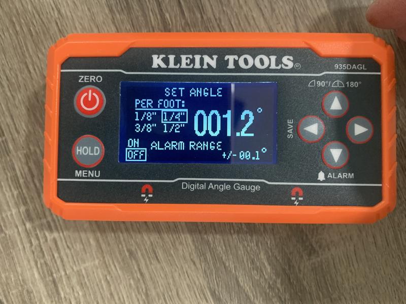 Digital angle deals gauge klein