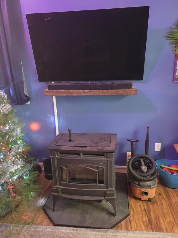 Sitting on mantle under TV