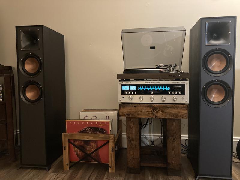My vintage Marantz 2230B and 6150 turntable with Klipsch R-620F