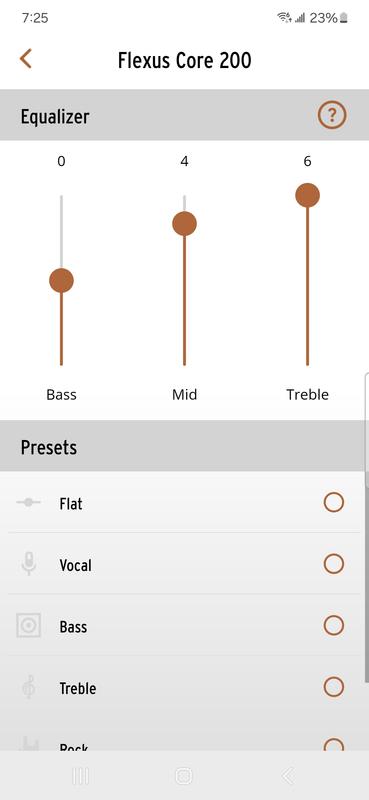 Music EQ Setting and Movie EQ Setting