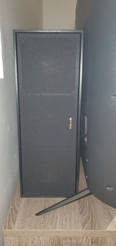 I installed the speaker behind the TV. The TV is 70".