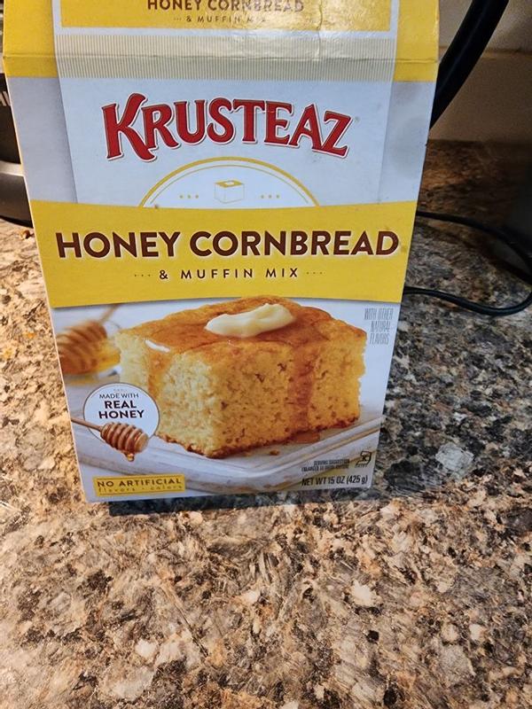 Krusteaz Honey Cornbread and Muffin Mix, 15 Ounce (Pack of 6)