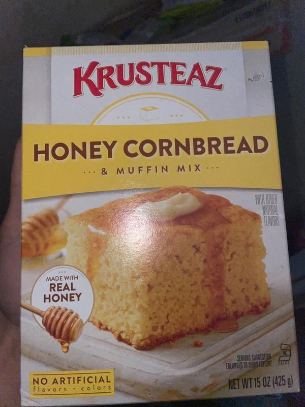 Krusteaz Honey Cornbread and Muffin Mix, 15 Ounce (Pack of 6)