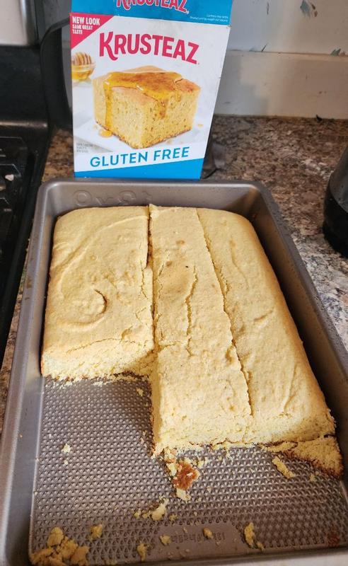 Krusteaz Gluten Free Honey Cornbread Mix (a review) - Livie's Gone Gluten  Free