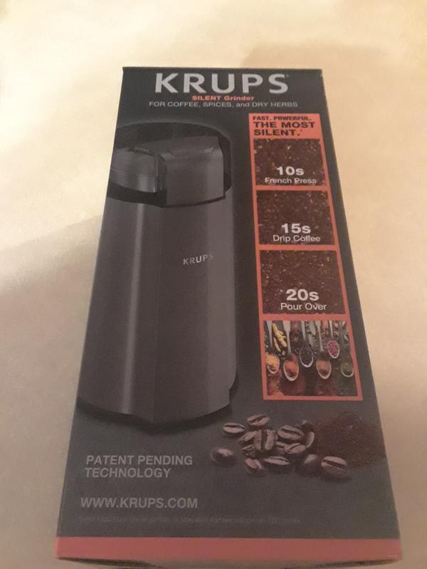 Krups Silent Vortex 12-Cup Coffee & Spice Grinder - GX332850