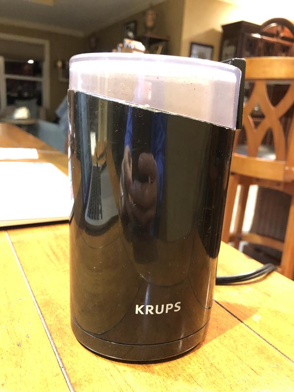 KRUPS F203 Electric Spice Coffee Grinder Stainless Steel Blades, 3 oz / 75 g