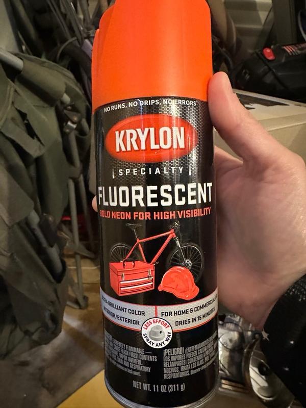 Krylon 11 Oz. Fluorescent Spray Paint, Red-Orange - Valu Home