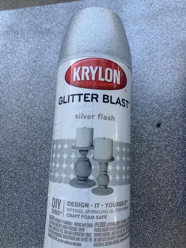 How do we get '70s beauty salon-style glittery walls?  Glitter spray paint,  Krylon glitter blast, Glitter blast spray paint
