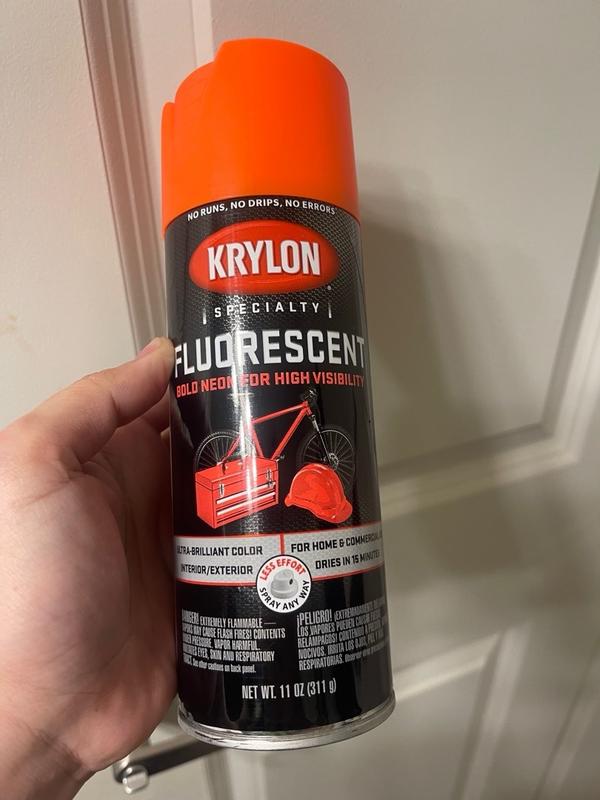 Krylon 11 Oz. Fluorescent Spray Paint, Red-Orange - Power Townsend Company