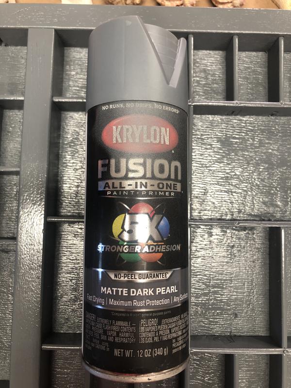 Krylon Fusion All-In-One Matte Spray Paint & Primer, Black