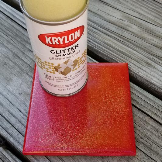 Krylon K03806A00 Glitter Blast Glitter Spray Paint for Craft Projects,  Cherry Bomb Red, 5.75 oz