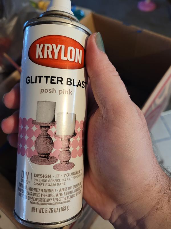 Krylon Specialty Glitter Blast Gloss Rose Gold Glitter Spray Paint (NET WT.  10.25-oz) in the Spray Paint department at