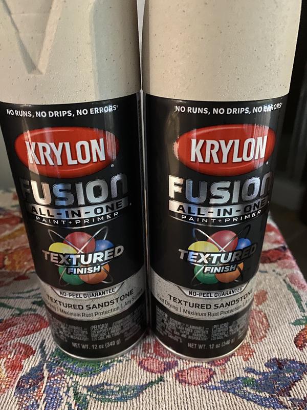 Short Cuts Krylon Fusion All-In-One Flat Clear Paint+Primer Spray Paint 12  oz K02729007