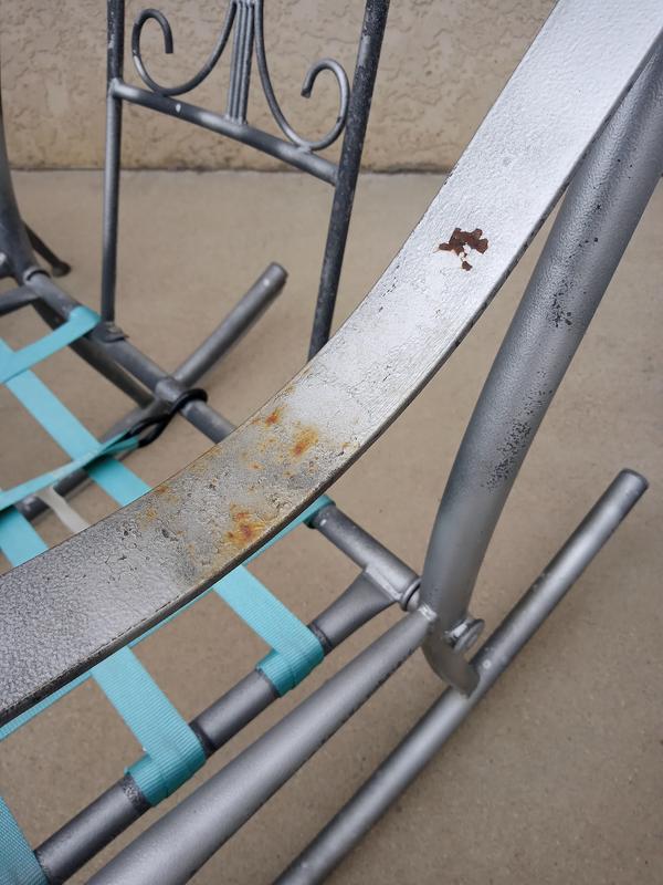 Before removing rust and before painting