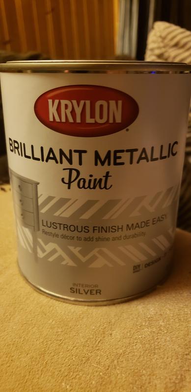 Krylon Pearlescent Latex Metallic Paint, 1 quart 