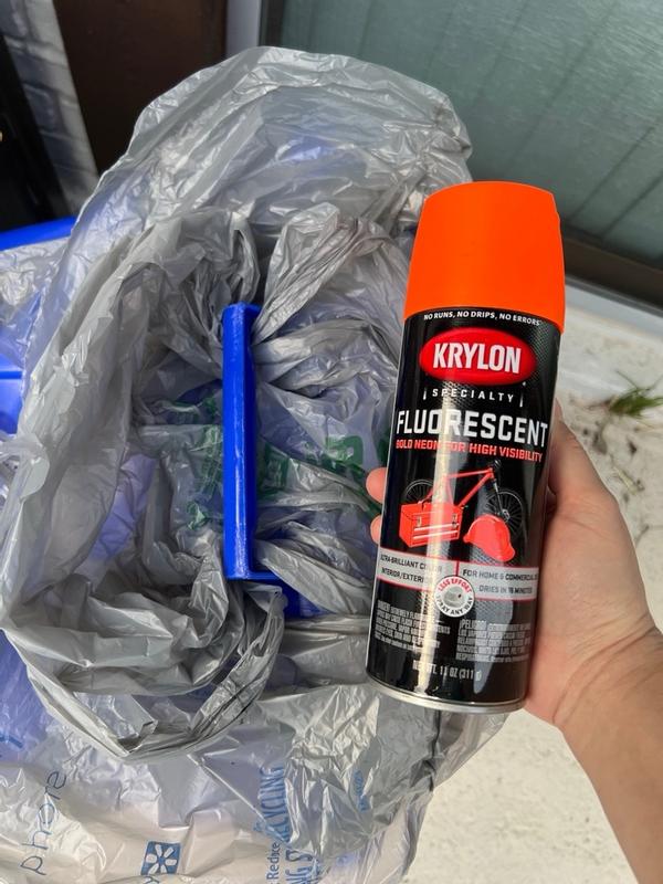Krylon Spray Paint Fluorescent Indoor/Outdoor Red Orange 11oz