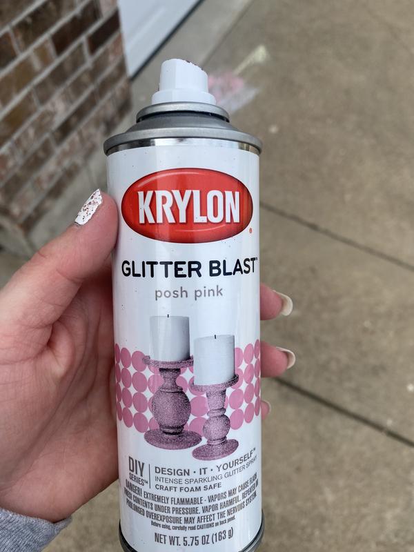 Krylon Specialty Glitter Blast Gloss Rose Gold Glitter Spray Paint