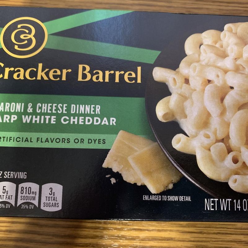 Cracker Barrel Sharp White Cheddar Macaroni Cheese Dinner 14 Oz Fry S Food Stores