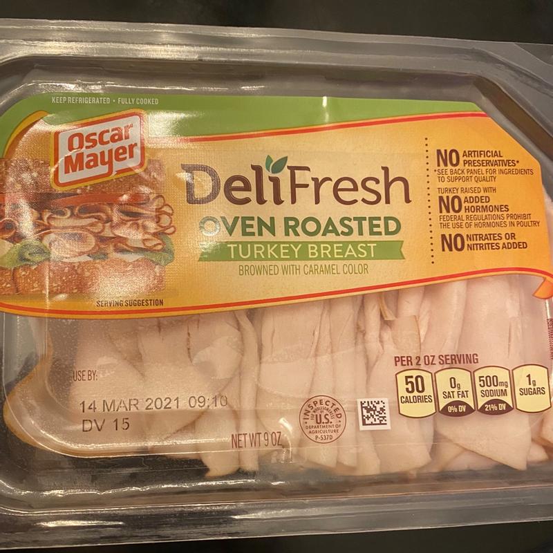 Oscar Mayer Deli Fresh Turkey Breast, Oven Roasted - 9 oz