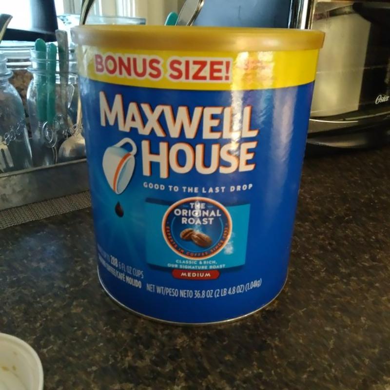Maxwell House The Original Roast Medium Roast Ground Coffee, 11.5 oz  Canister